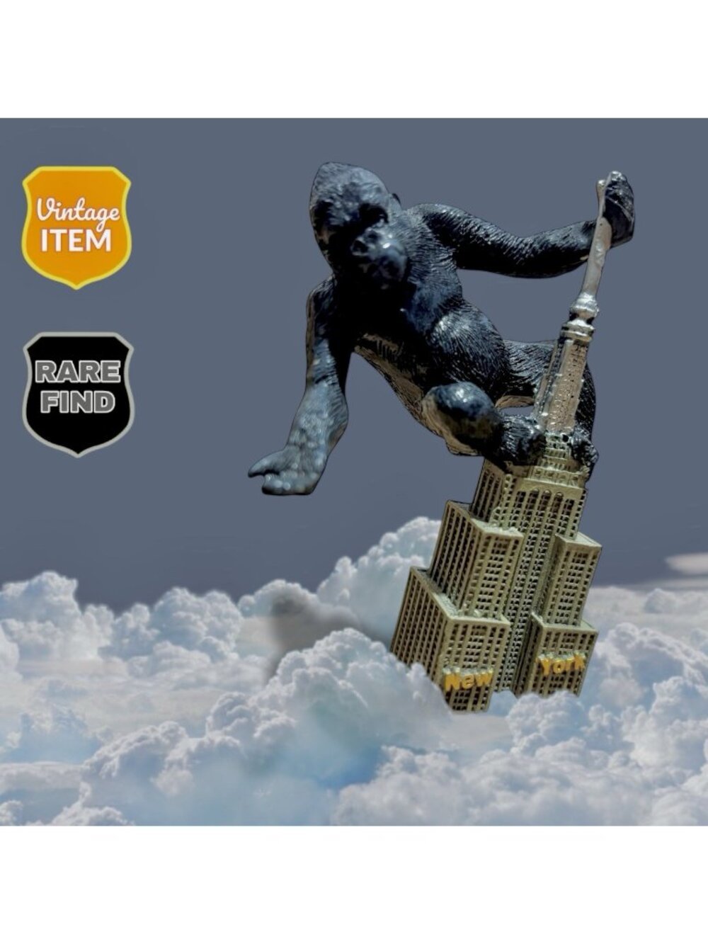 New York City NYC Mini Souvenir Empire State Building Replica Statue & King Kong